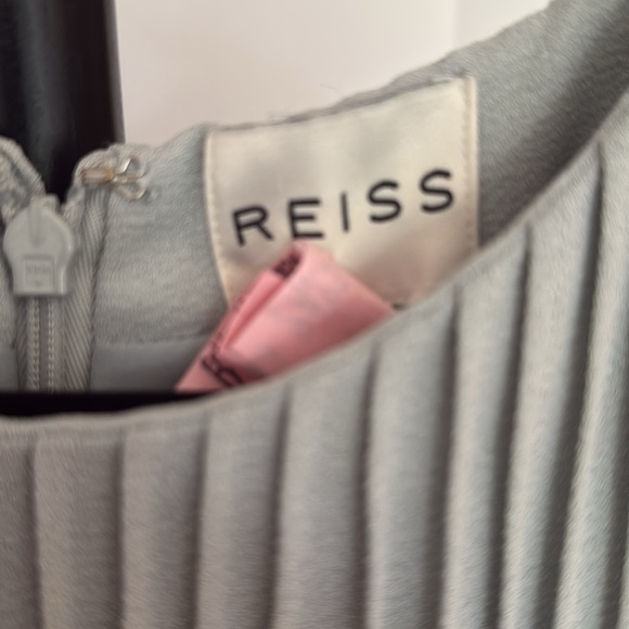 Reiss Light blue Pleated Tank dress - Picture 3 of 4